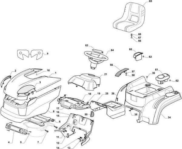 Body OM 84/14,5 K H Cat. 2023 Garden tractor