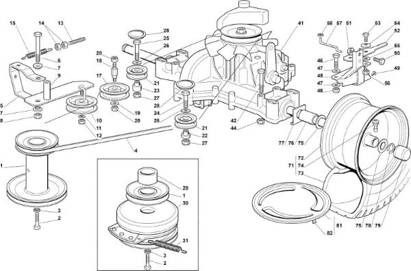 Transmission OM 122C/22H Cat.2006 Garden tractor