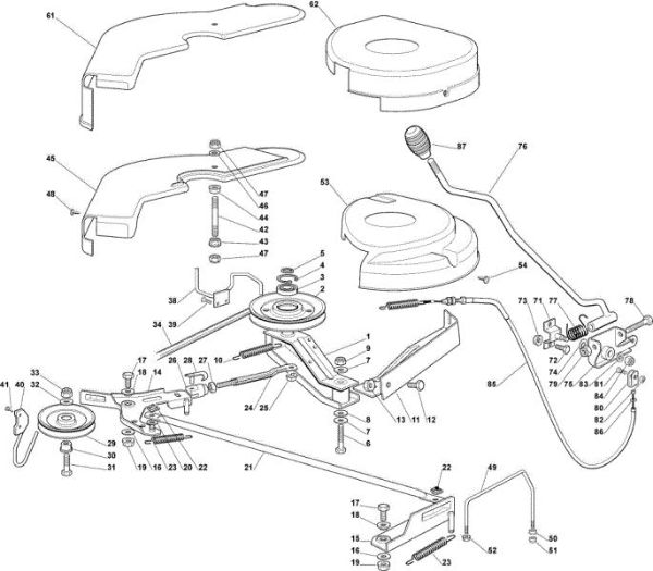 Cutting plate (1) OM 90C/11,5M Cat.2007 Garden tractor
