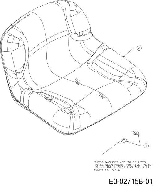 Seat (2/2) POLO 108/17 H Cat.2008 Garden tractor