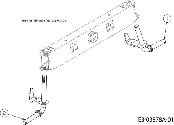 Axle POLO 108/15,5 H Cat.2008 Garden tractor