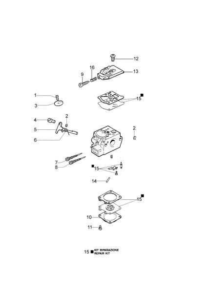 Carburetor WT-869 SPARTA 42 BP Brushcutter