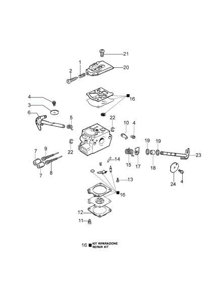 Carburador WT-780D GS 44 (Euro 0) Motosierra