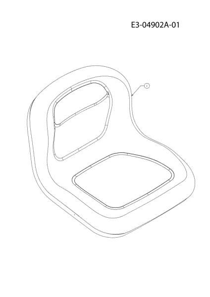 Asiento KROSSER 105/17,5 H Cat. 2011 (13XXXXXX636) Tractor