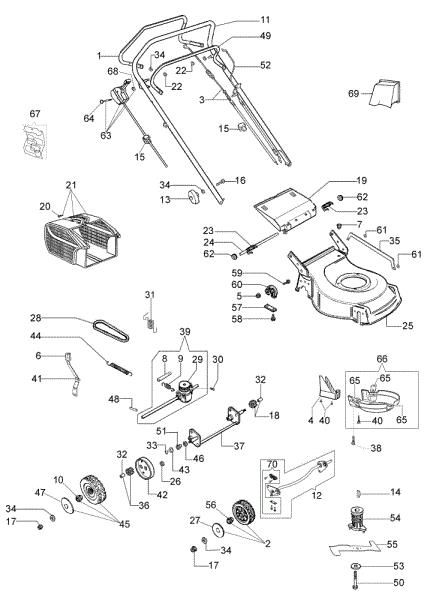 Despiece G 53 TK (K650) Cortacésped