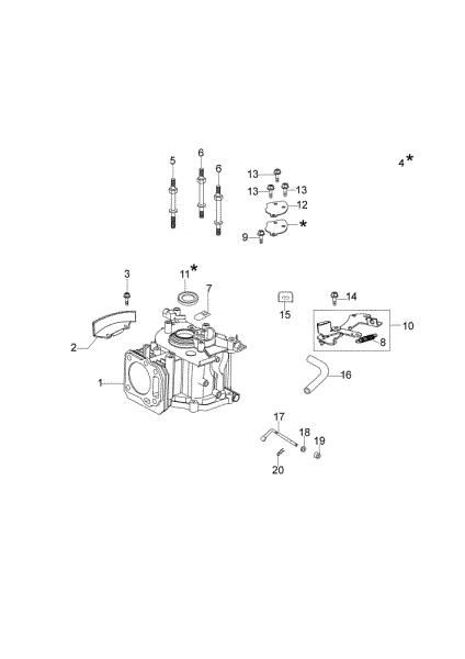 Cilindro y basamento G 53 TK (K650) Cortacésped