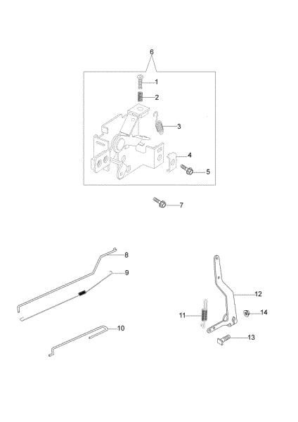 Palnca compl. MAX 48 PK (K650) Cortacésped
