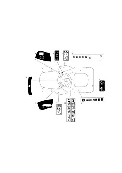 Etiquetas (1/2) OM 101C/16K M Cat.2012 Tractor
