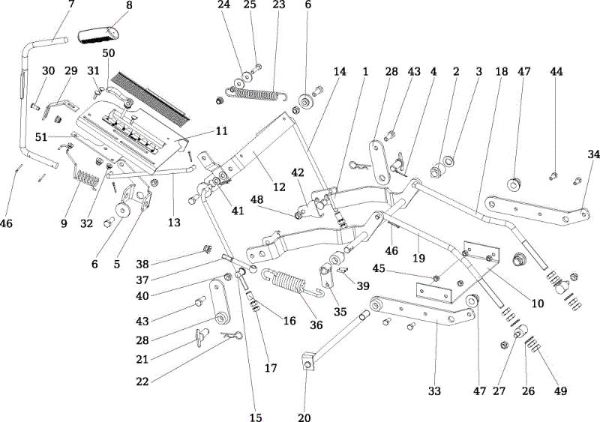 Regulacion plato de corte OM 106/24 KH (K2400AVD V-Twin) Cat. 2015 Tractor