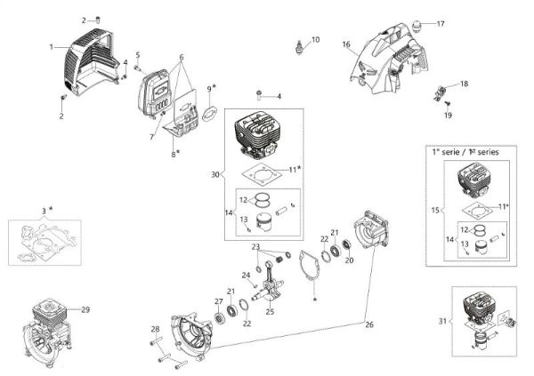 Motor BC 270 T Desbrozadora