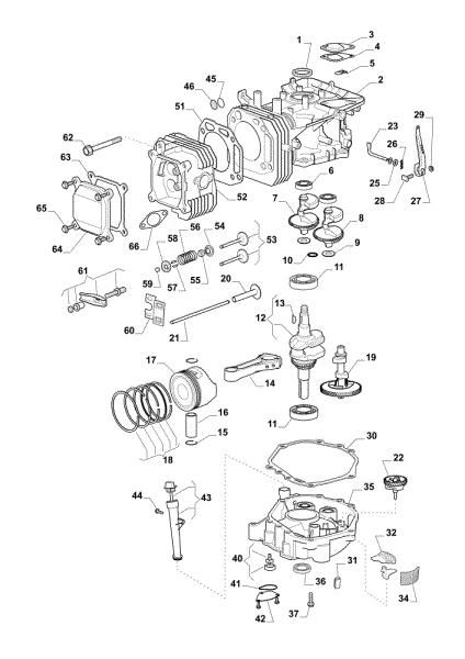 Grupo motor OM 84/14,5 K H Cat. 2018 Tractor