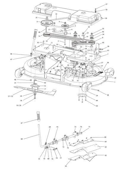 Plataforma de corte (1/2) (Change over) OM 106/24 KH (K2400AVD V-Twin) Cat. 2018 Tractor