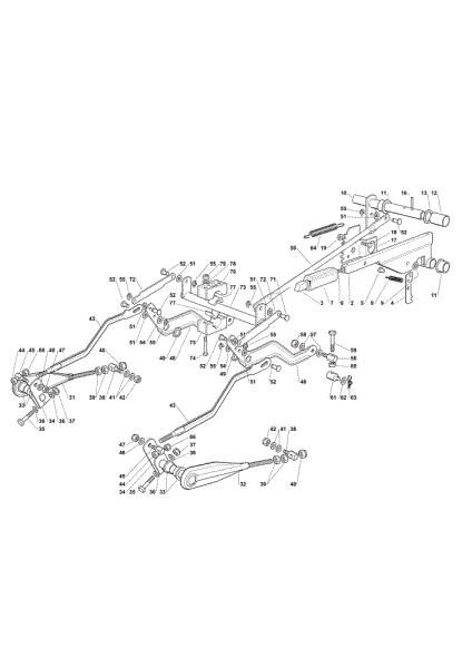 Sistema de regulación altura plato de corte OM 103/22 V Cat. 2019 Tractor