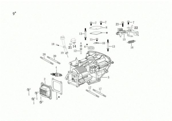 Carter motor GV 48 TK ALLROAD 3 (K605) EURO 5 Cortacesped