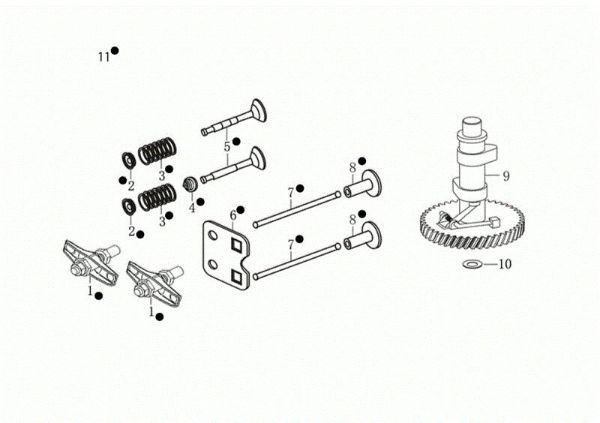 Kit valvula MAX 53 TK ALLROAD ALUMINIUM (K805) EURO 5 Cortacésped