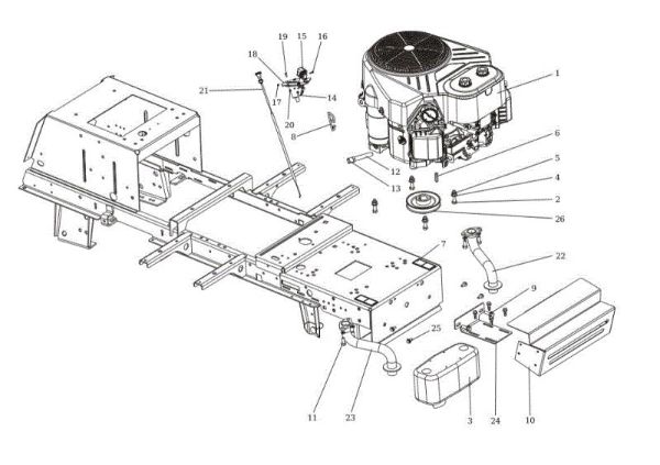 Motor OM 124/24 KH (K2400AVD V-Twin - EURO5) Cat. 2019 Tractor