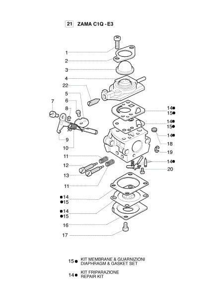 Carburador C1Q-E3 750 T Desbrozadora