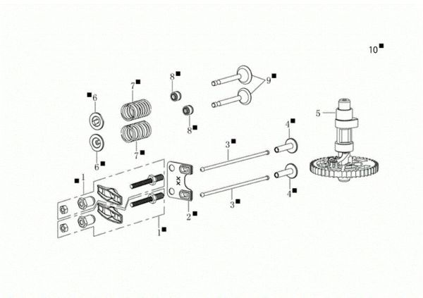 Kit valvula G 53 TKE ALL ROAD PLUS 4 (K655LI) EURO 5 Cortacesped