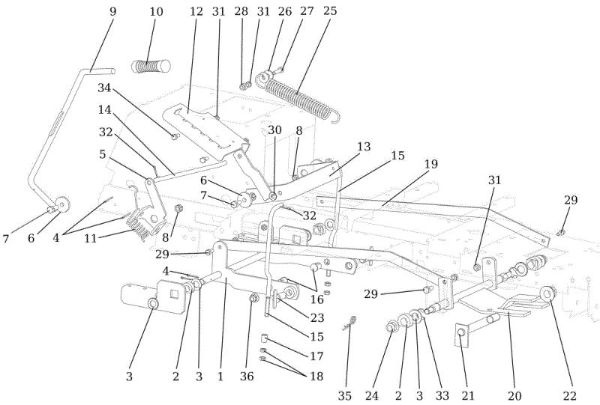 Regulacion plato de corte OM 92/16KH (K1600AVD) Cat. 2020 Tractor