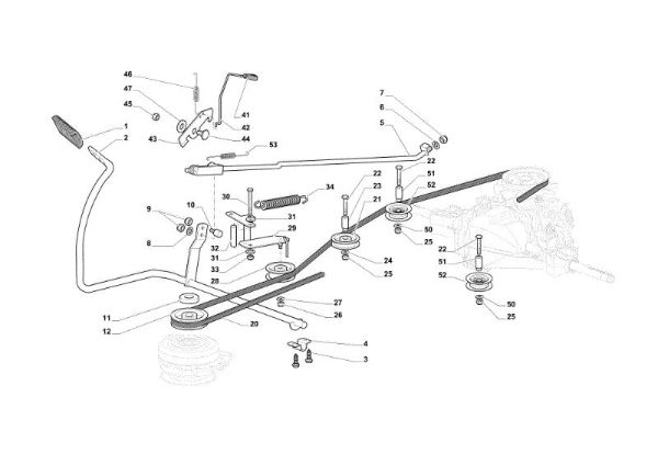 Pedal freno y palanca cambio OM 84/14,5 K H Cat. 2022 Tractor