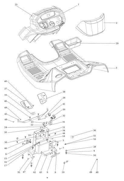 Salpicadero OM 106/24 KH (K2400AVD V-Twin - EURO5) Cat. 2023 Tractor